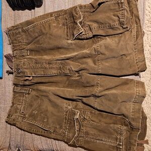 Abercrombie & Fitch Men's Cargo Shorts in Dark Brown
